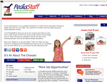Tablet Screenshot of pediastaff.com